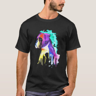 Splash Boxer Dog Boxer Dogs For Men Women T-Shirt