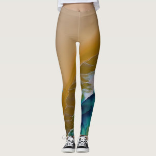 Splash! Colourful bubbles Abstract  Leggings