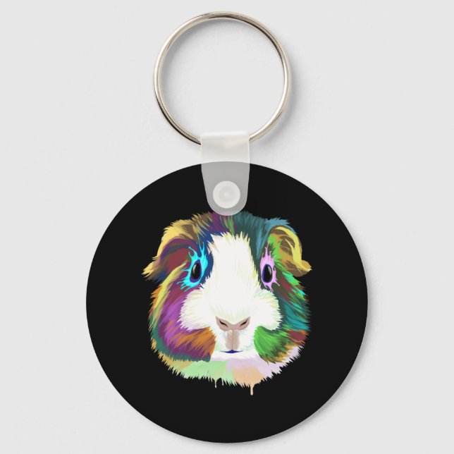 Splash Guinea Pig Keychain (Front)