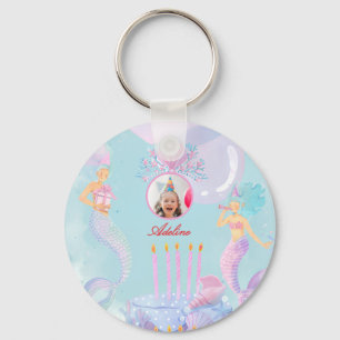 Splash Into a Mermaid Birthday Bash! Keychain