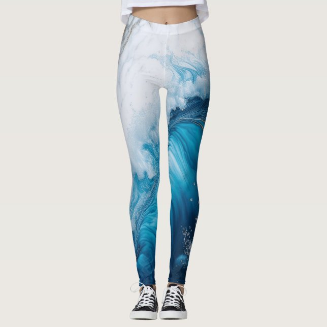 Splash Marble Leggings (Front)