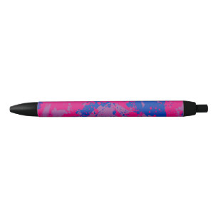 Splash of Color   Bisexual pride Black Ink Pen