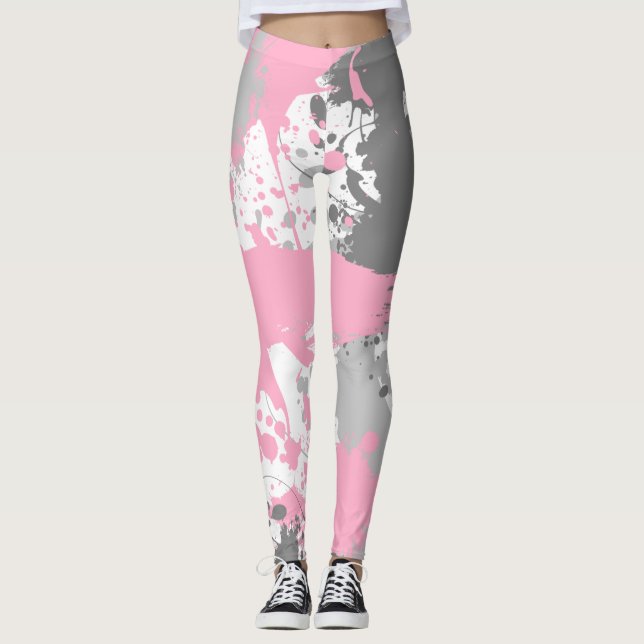 Splash of Color | DemiGirl Pride Leggings (Front)