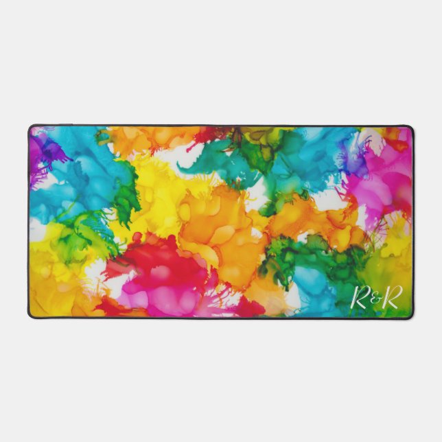 Splash of Color Desk Mat (Recto)