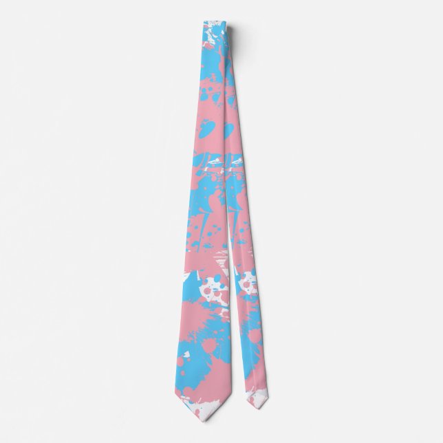 Splash of Color | Transgender Pride Tie (Front)