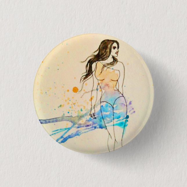 Splash of colour 1 inch round button (Front)