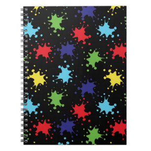 Splash of Colour: Artistic Paint Splatter Notebook