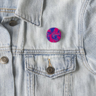 Splash of Colour   Bisexual Pride 1 Inch Round Button