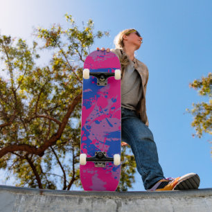 Splash of Colour   Bisexual Pride  Skateboard