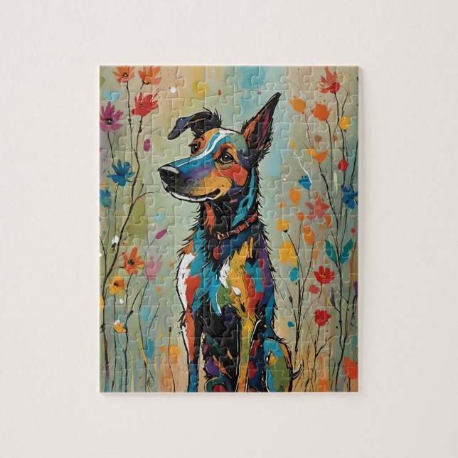 Splash of Colour Dog Puzzle (Vertical)