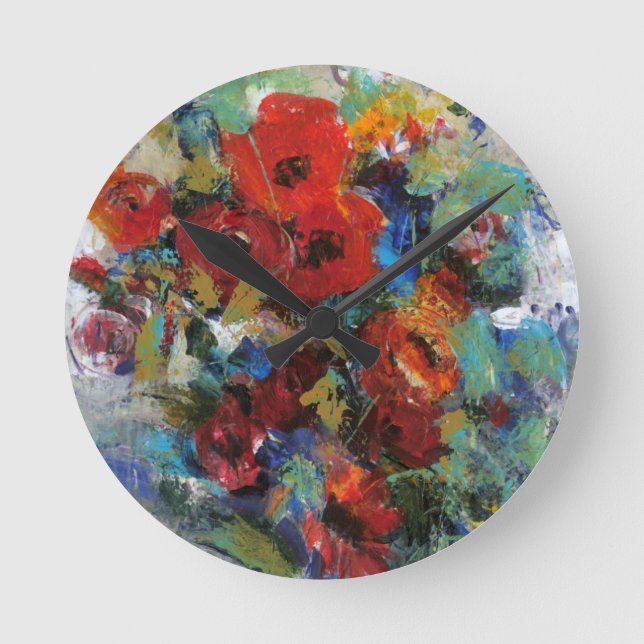 Splash of Colour II Round Clock (Front)