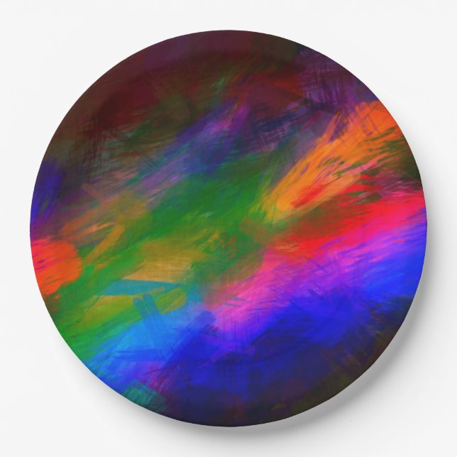 Splash of Colours Paper Plate (Front)