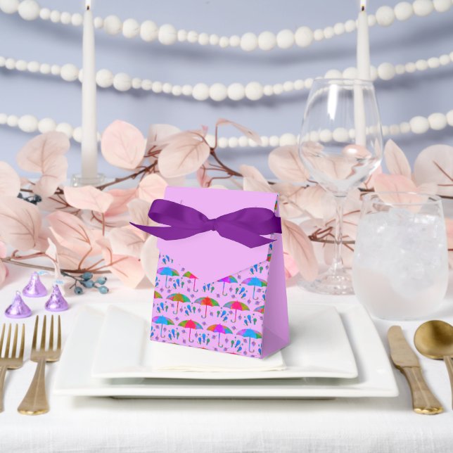 Splash of Nature at Sundown Favor Box (Wedding)