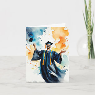 Splash of Success - A Graduate's Exuberance Card
