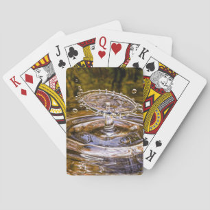 Splash of Water Drip Drop Playing Cards