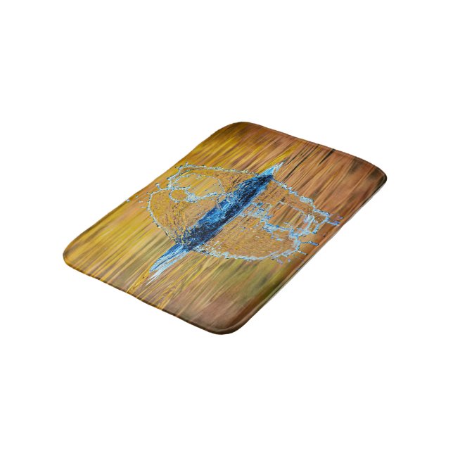 Splash on a fall evening bath mat (Angled)