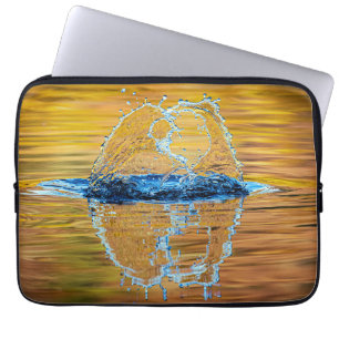 Splash on a fall evening laptop sleeve