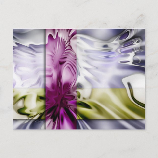 Splash On Stripes Postcard (Front)