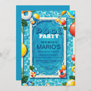 Splash Pad Party Invite - Custom Swim Invitation