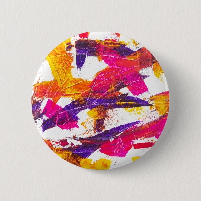 splash paint 2 inch round button (Front)