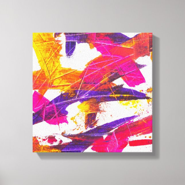 splash paint canvas print (Front)