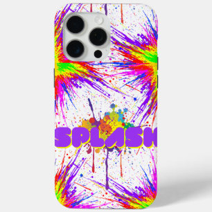 splash paint iPhone 15 pro max case
