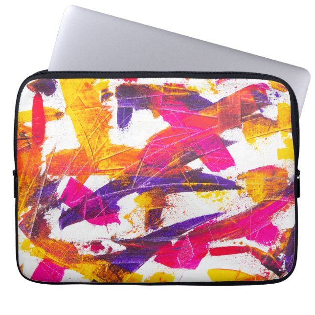 splash paint laptop sleeve (Front)