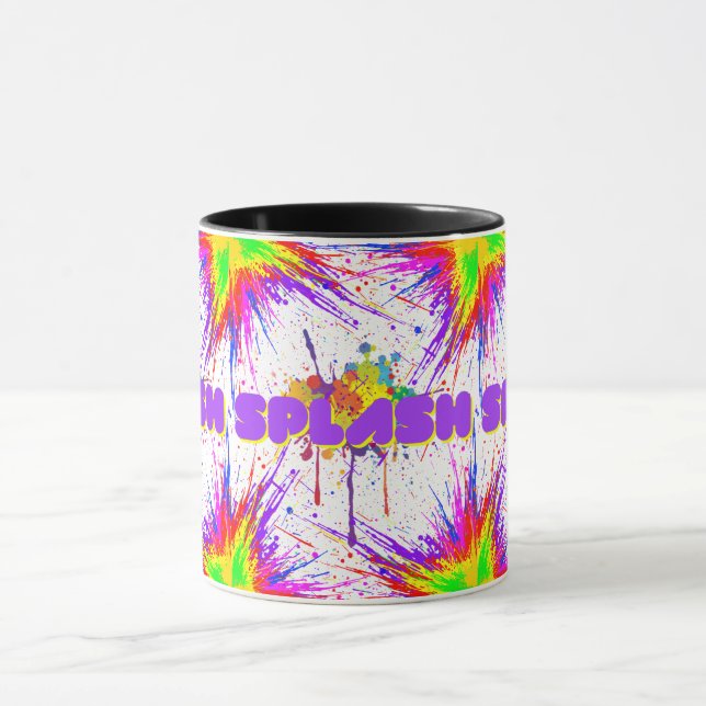 splash paint mug (Center)