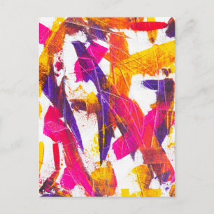 splash paint postcard