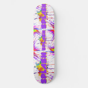 splash paint skateboard