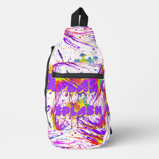 splash paint sling bag (Front)