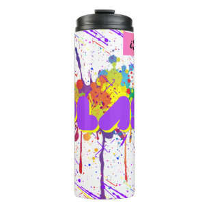 splash paint thermal tumbler