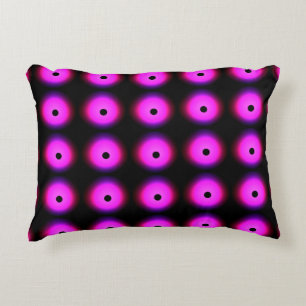 Splash Print. Yellow Tie Dye Grunge. Watercolor Te Accent Pillow