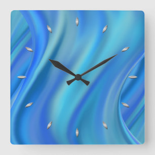 splash square wall clock