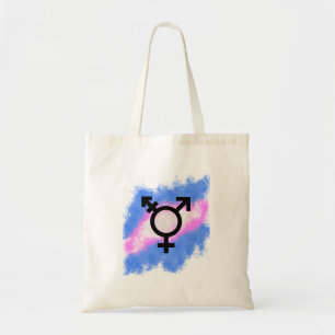 Splash style Trans flag Tote Bag