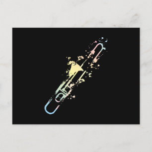 Splash Trombone Postcard