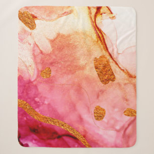 Splash Valley. Natural luxury. Royal art. Oriental Sherpa Blanket
