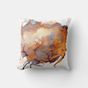 Splash Valley. Natural luxury. Royal art. Oriental Throw Pillow