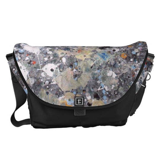 Splashed Abstract Courier Bag
