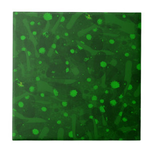 Splashes of light green paint. tile