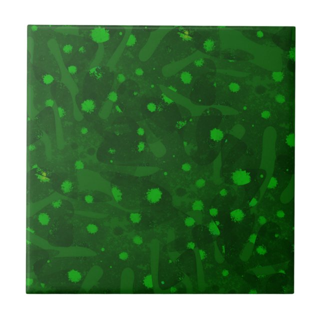 Splashes of light green paint. tile (Front)