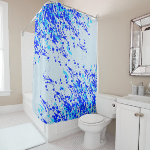 Splashes of Paint Blue