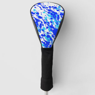 Splashes of Paint Blue Golf Head Cover