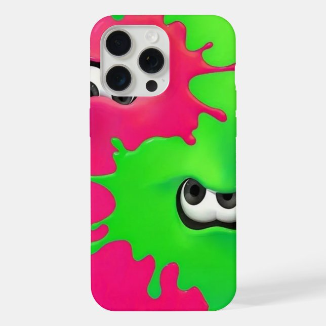 Splashes with Eyes iPhone Case (Back)