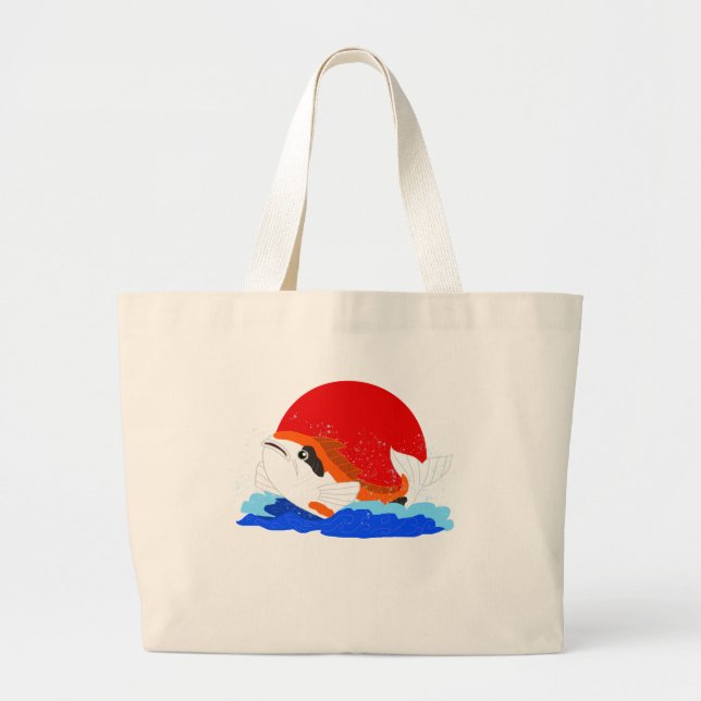 Splashing Koi Tote Bag (Front)