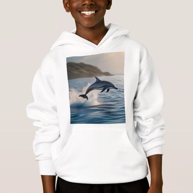 Splashing Leaping Dolphin: A Dance of Joy in Ocean (Devant)