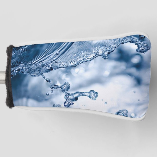 Splashing water with bubbles Putter Golf Head Cove Golf Head Cover (Front)