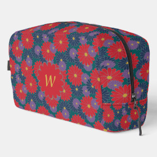 Splashy Fall Floral Dopp Kit