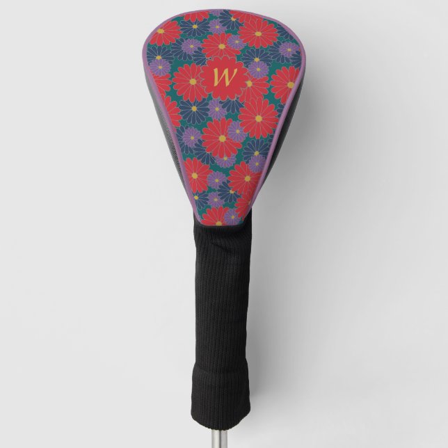 Splashy Fall Floral Driver Cover (Front)