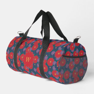 Splashy Fall Floral Duffle Bag